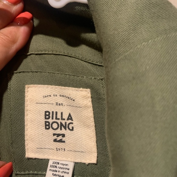 Billabong Olive Utility Jacket - Picture 2 of 6